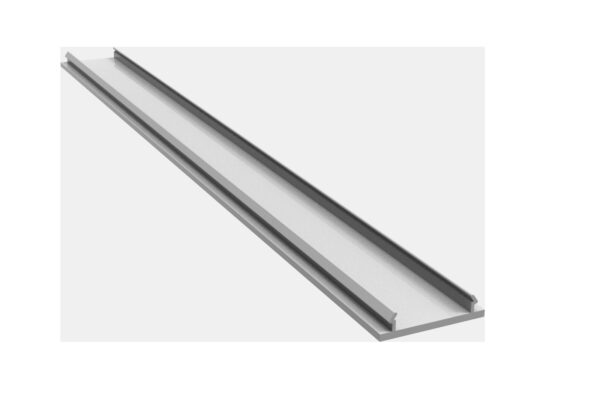 Plástico Gris. Embellecedor para perfil superior vidrio fijo.