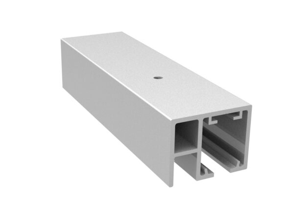 Plata Mate. Perfil Superior STAR XL vidrio fijo. Montaje a techo/pared.