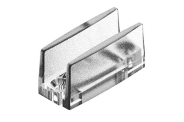 Guiador inferior plastico para vidrio de 8-12mm