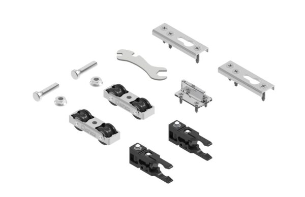 Juego de accesorios SF-A60. x2 frenos retenedores. (Pletina encastrada)