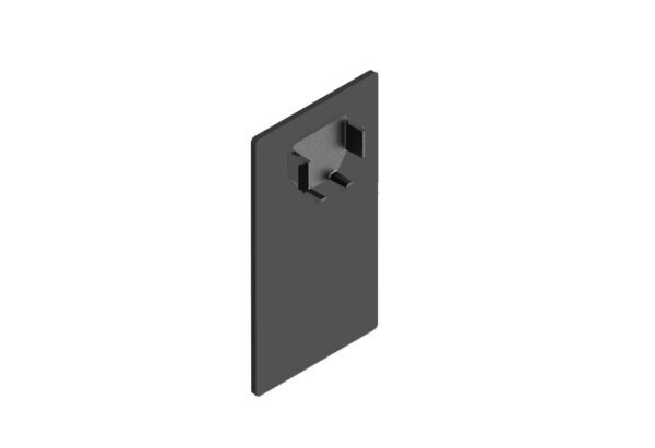 Lacado Negro. Jgo.Tapas Laterales SV-1/SV-2. Montaje a techo. Tapeta + Perfil STANDARD + Tapeta.