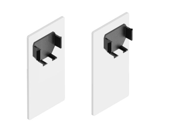 Lacado Blanco. Jgo.Tapas Laterales EASY. Montaje a pared. Tapeta + Perfil STANDARD.