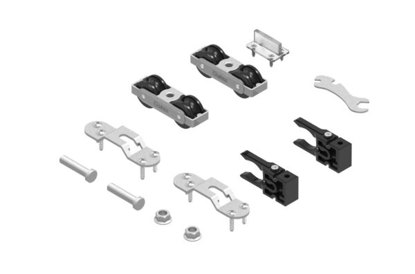 Juego de accesorios SF-A110. x2 frenos retenedores. (Pletina sobrepuesta)