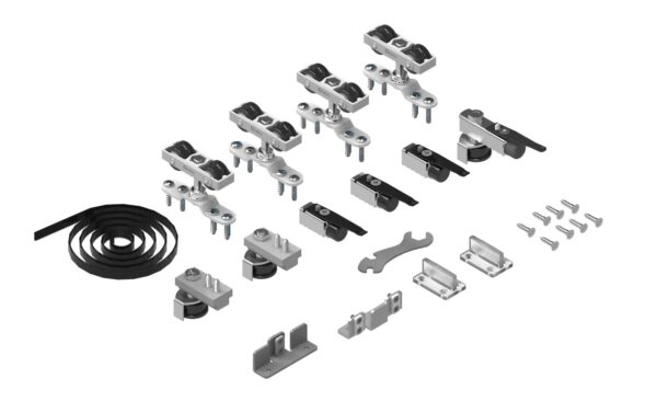 Juego accesorios SF-SINCRO 90Kg para 2 puertas (1+1)
