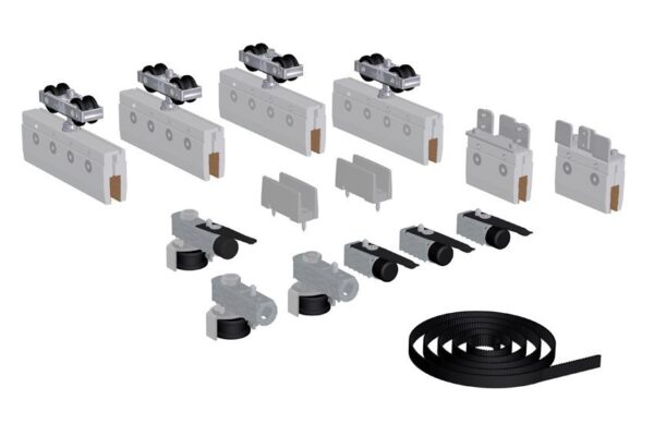 Juego accesorios SV-SINCRO 90kg para 2 puertas (1+1)