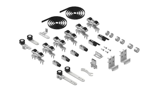 Juego accesorios SF-Telescópica Progresiva para 3 puertas.