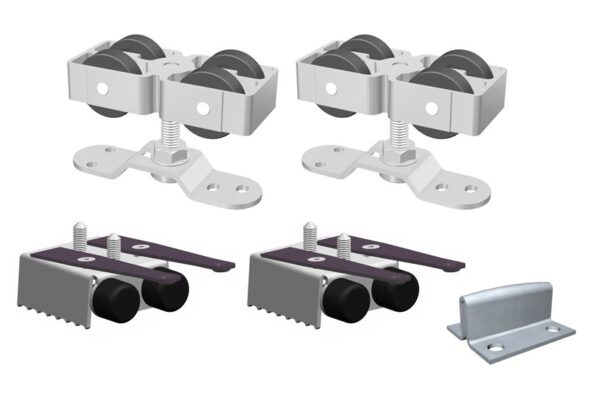 Juego de accesorios SF-A300.  x2 frenos retenedores. (Pletina sobrepuesta)